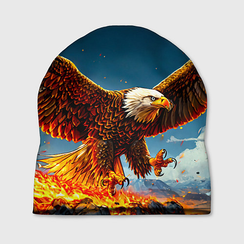 Шапка Парящий над огнем орел / 3D-принт – фото 1