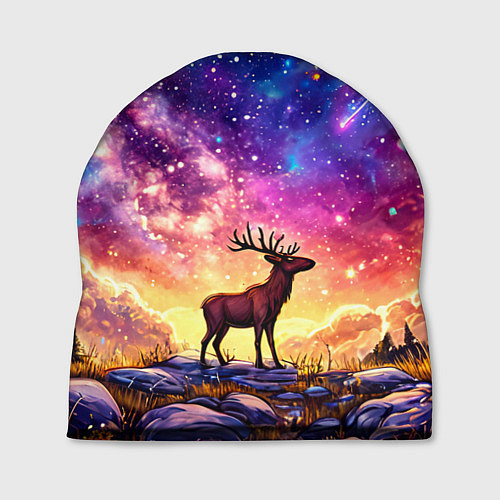 Шапка Лось и звездное небо / 3D-принт – фото 1
