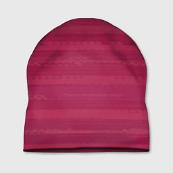 Шапка Малиновый розовый полосатый