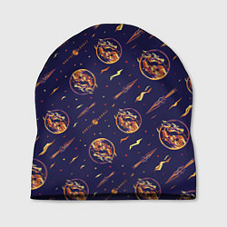 Шапка Mortal Kombat logo pattern