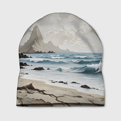 Шапка Нежный морской пейзаж