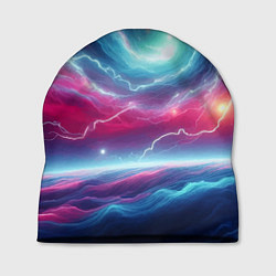 Шапка Spiral neon galaxy - ai art fantasy