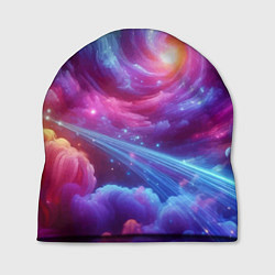 Шапка Neon space fantasy, цвет: 3D-принт