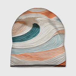 Шапка Персиковые волны