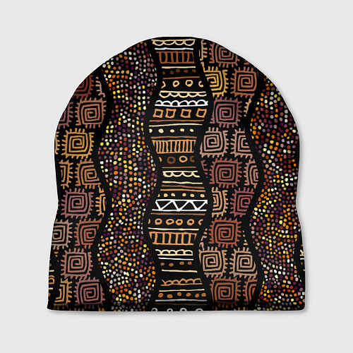 Шапка Африканский орнамент этнический / 3D-принт – фото 1