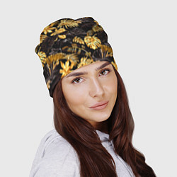 Шапка Золотые тропики, цвет: 3D-принт — фото 2
