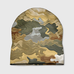 Шапка Золотистый камуфляж