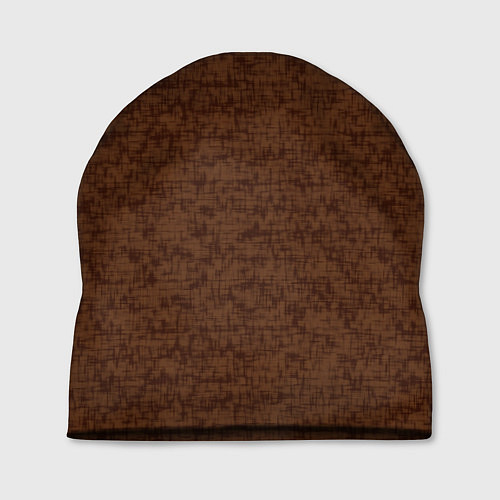 Шапка Коричневый текстурный / 3D-принт – фото 1