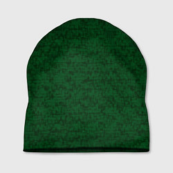 Шапка Тёмно-зелёный текстурированный