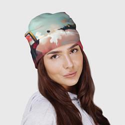 Шапка Сюрреалистичная абстракция, цвет: 3D-принт — фото 2