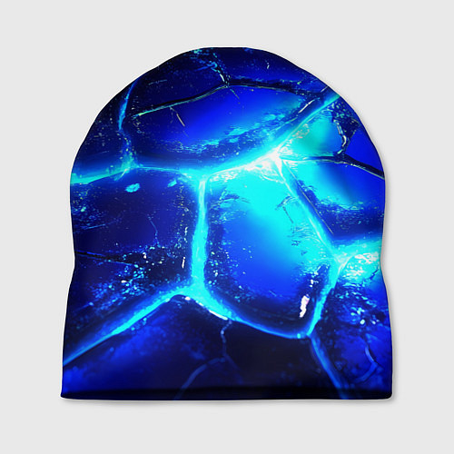Шапка Синие плиты лед / 3D-принт – фото 1