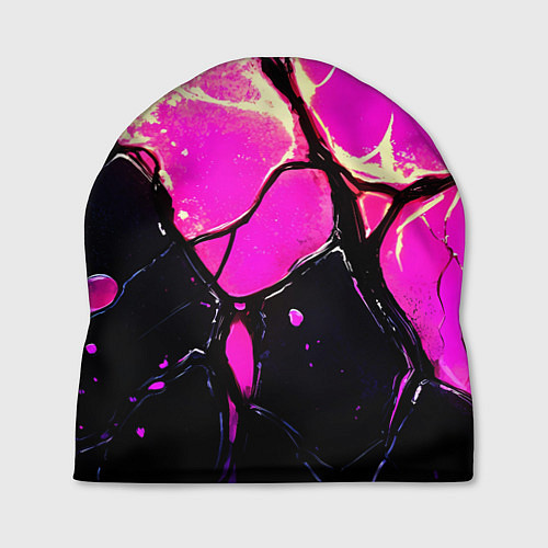 Шапка Розовые пятна в текстуре / 3D-принт – фото 1