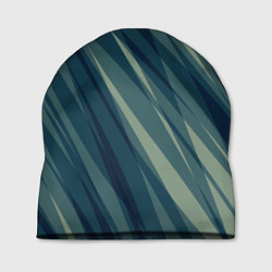 Шапка Зеленовато-синий полосы