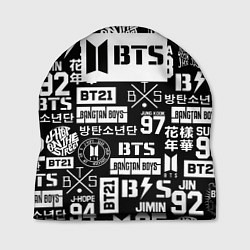Шапка Bangtan Boys pattern black, цвет: 3D-принт
