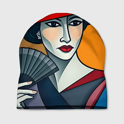 Шапка Дама с веером