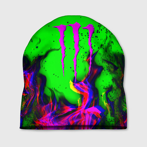 Шапка Monster Energy flame / 3D-принт – фото 1