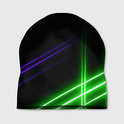 Шапка Green pink purple line, цвет: 3D-принт