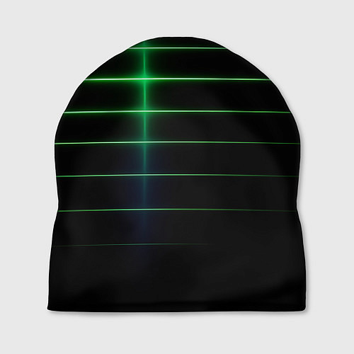 Шапка The line is green and black / 3D-принт – фото 1