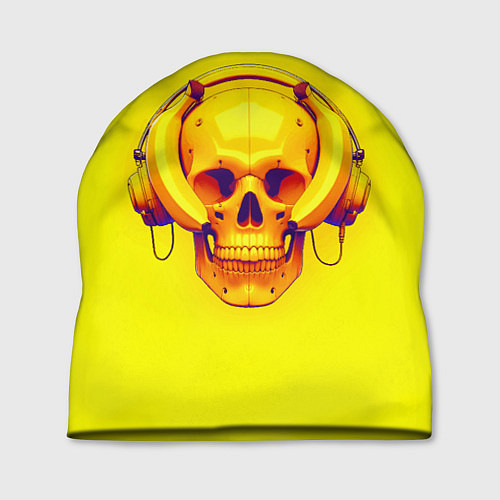 Шапка Yellow bananas skull - cyberpunk / 3D-принт – фото 1