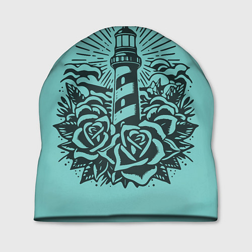 Шапка Маяк и розы / 3D-принт – фото 1