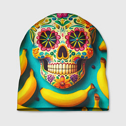 Шапка Череп и бананы - летняя композиция