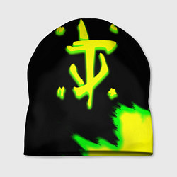 Шапка Doom огненное лого краски