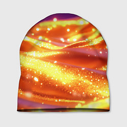 Шапка Золотая волнистая текстура