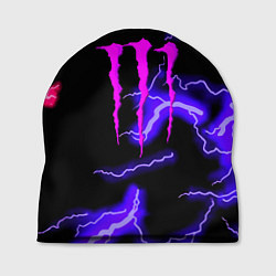 Шапка Monster energy неоновый шторм, цвет: 3D-принт