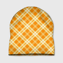 Шапка Жёлтый крупная клетка, цвет: 3D-принт
