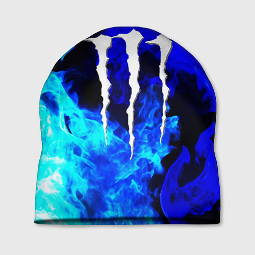 Шапка Monster energy синий дым / 3D-принт – фото 1