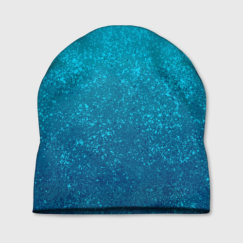 Шапка Лазурный голубой текстурный градиент / 3D-принт – фото 1