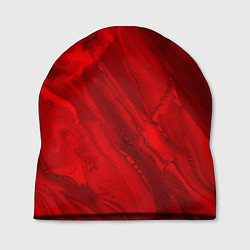 Шапка Красный камень абстракция, цвет: 3D-принт