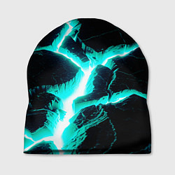 Шапка Color light blue black