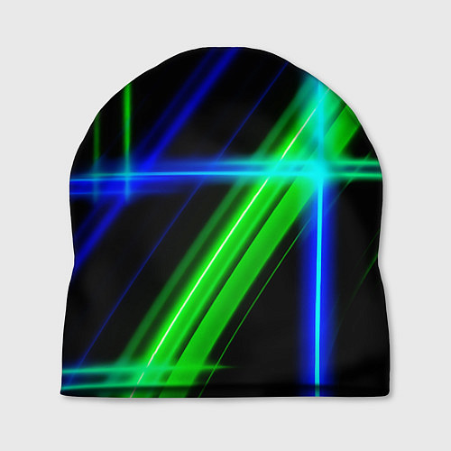 Шапка Color blue black green / 3D-принт – фото 1