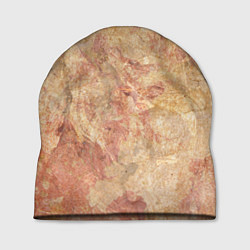 Шапка Абстракция - marble red