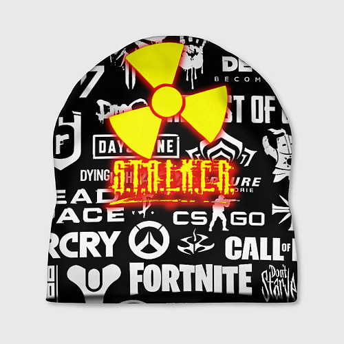 Шапка Сталкер все логотипы игр / 3D-принт – фото 1