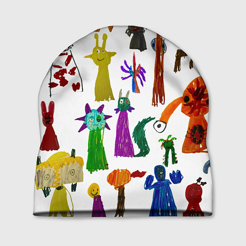 Шапка Детские рисунки героев из игры Роблокс / 3D-принт – фото 1