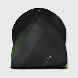 Шапка Color black green