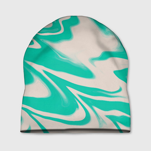 Шапка Color white turquoise / 3D-принт – фото 1