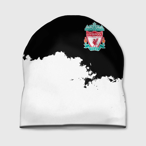 Шапка Liverpool черно белый / 3D-принт – фото 1