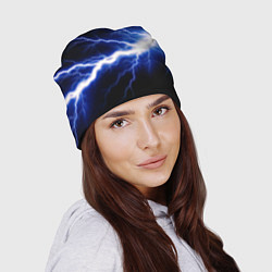 Шапка Lightning blue, цвет: 3D-принт — фото 2