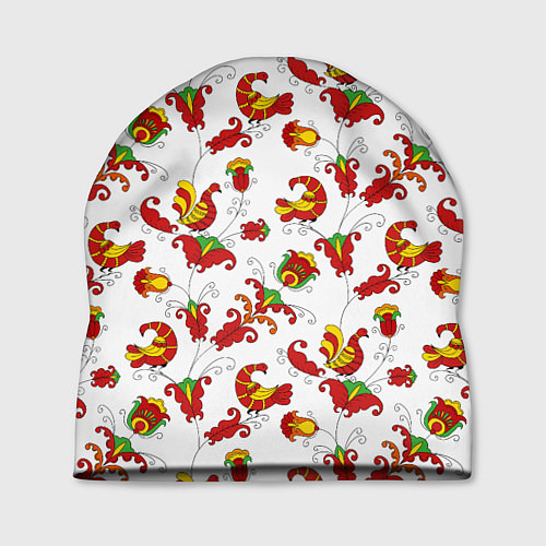 Шапка Русский народный орнамент в стиле росписей Северно / 3D-принт – фото 1