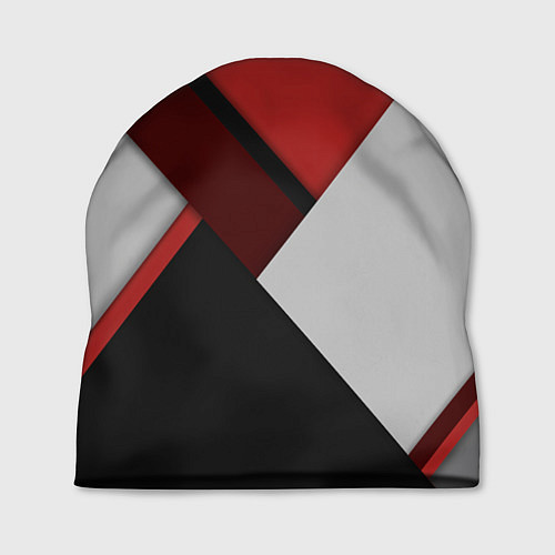 Шапка Color black red grey / 3D-принт – фото 1