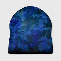 Шапка Абстракция - blue uniform camouflage
