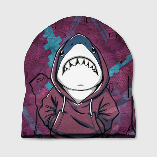 Шапка Акула в капюшоне / 3D-принт – фото 1