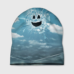 Шапка Смайл Черное зеркало, цвет: 3D-принт
