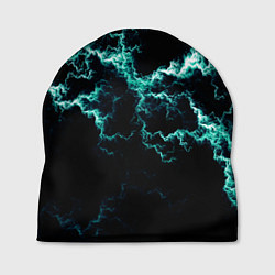 Шапка Lightning light blue glow