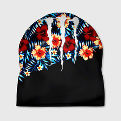 Шапка Monster energy flower steel, цвет: 3D-принт