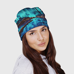 Шапка В неоновом лесу, цвет: 3D-принт — фото 2