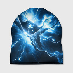 Шапка Бело-синяя туманность, цвет: 3D-принт